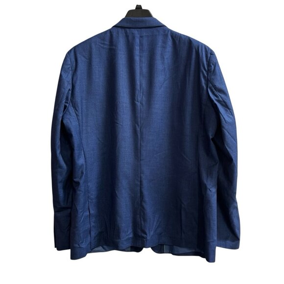Tom Baine Blazer Mens 3XL 48 Blue Performance Stretch Jacket Wrinkle Free Travel - Picture 2 of 11